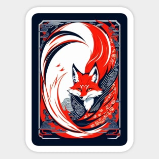 Yokai Fox Spirit Sticker